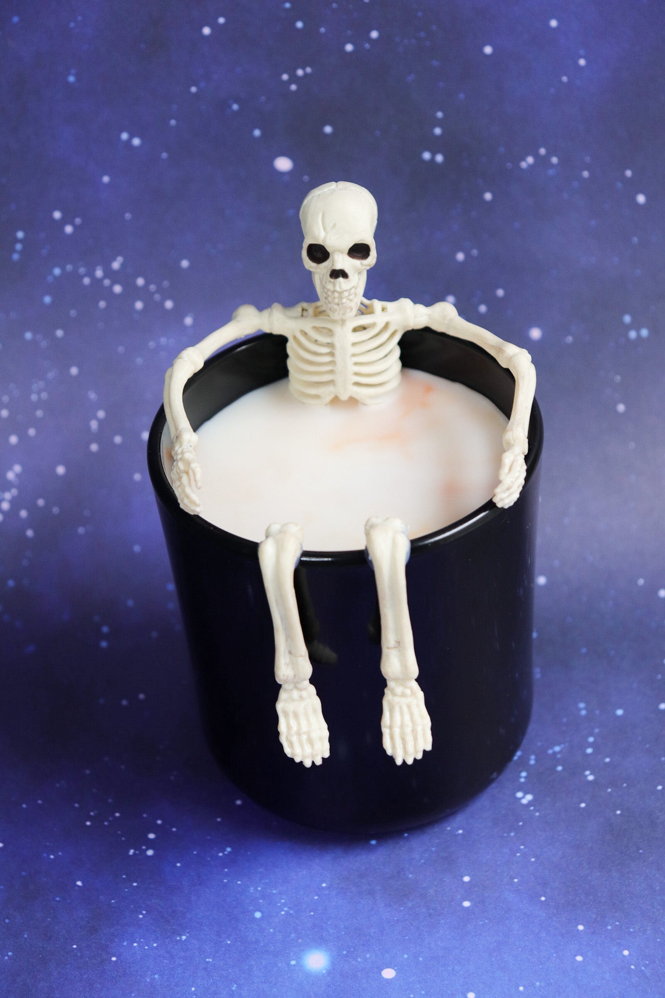 Wickless Skeleton Candle